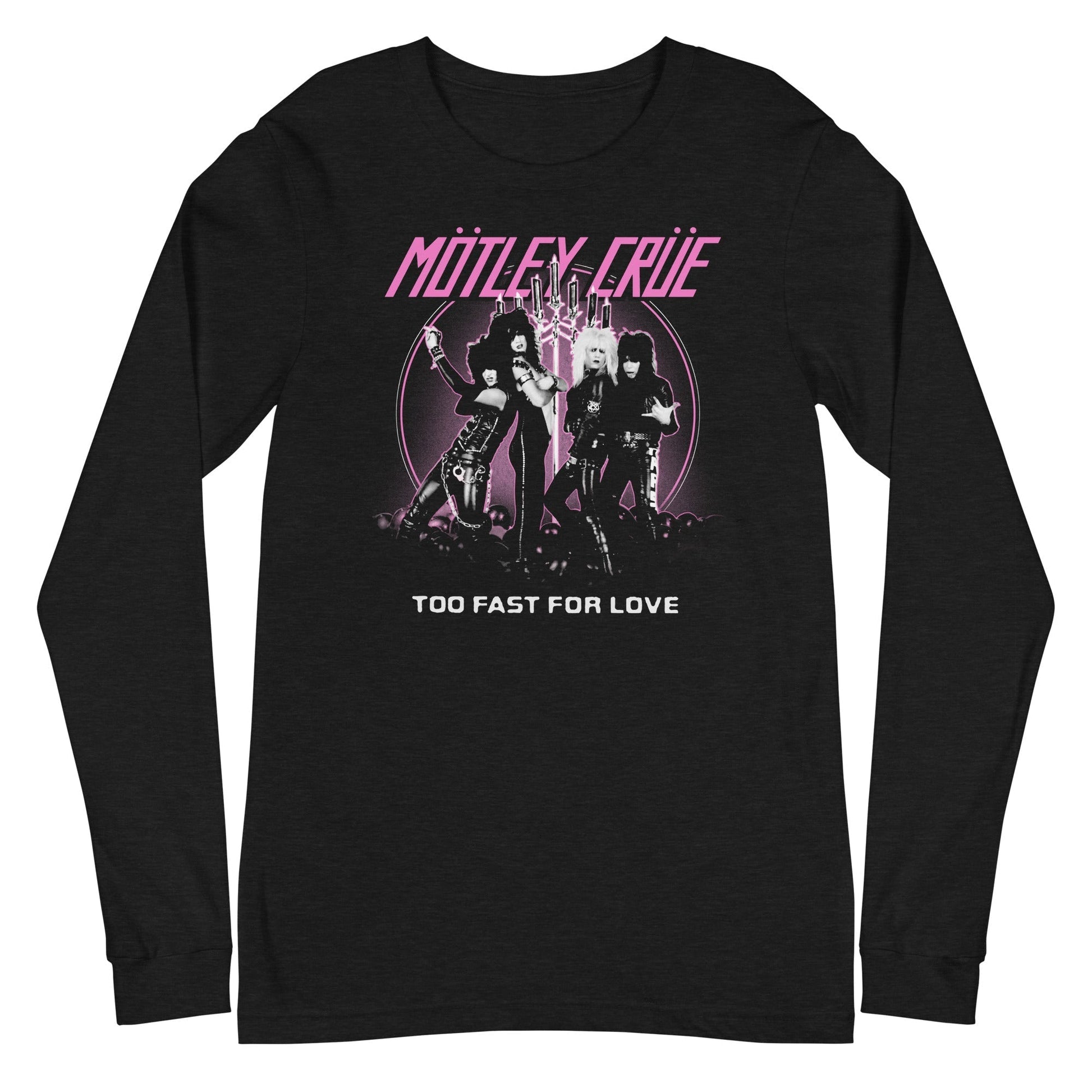 MerchMoment Motley Crue - Too Fast for Love Long Sleeve T-Shirt Black