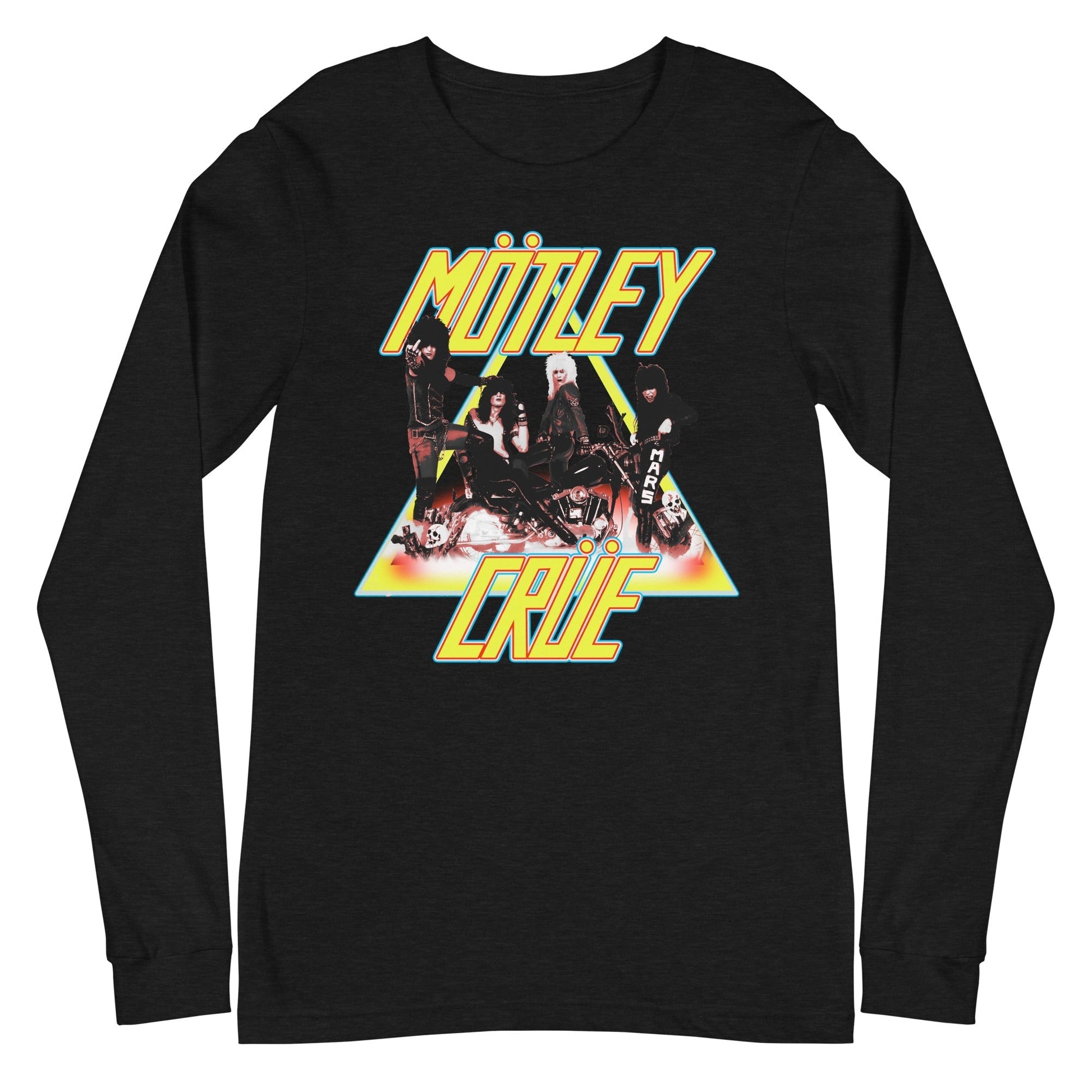 MerchMoment Motley Crue - Triangle Logo Long Sleeve T-Shirt Black
