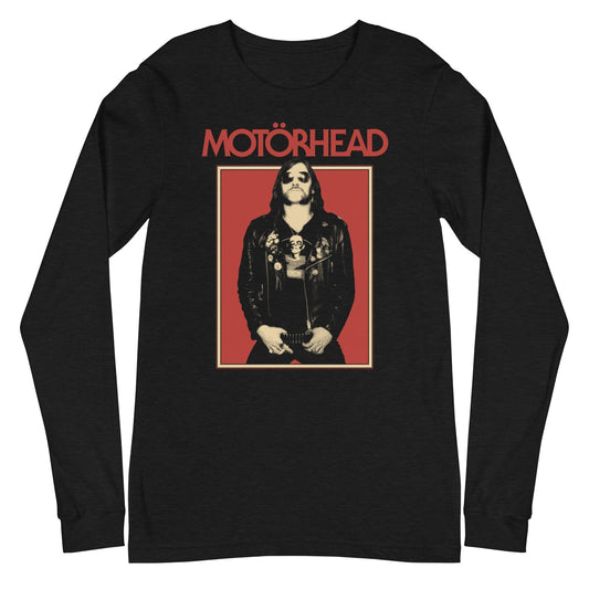 MerchMoment Motorhead - Leather Stare Long Sleeve T-Shirt Black