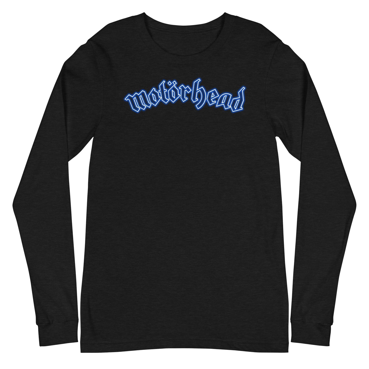 MerchMoment Motorhead - Neon Blue Moon Long Sleeve T-Shirt Black