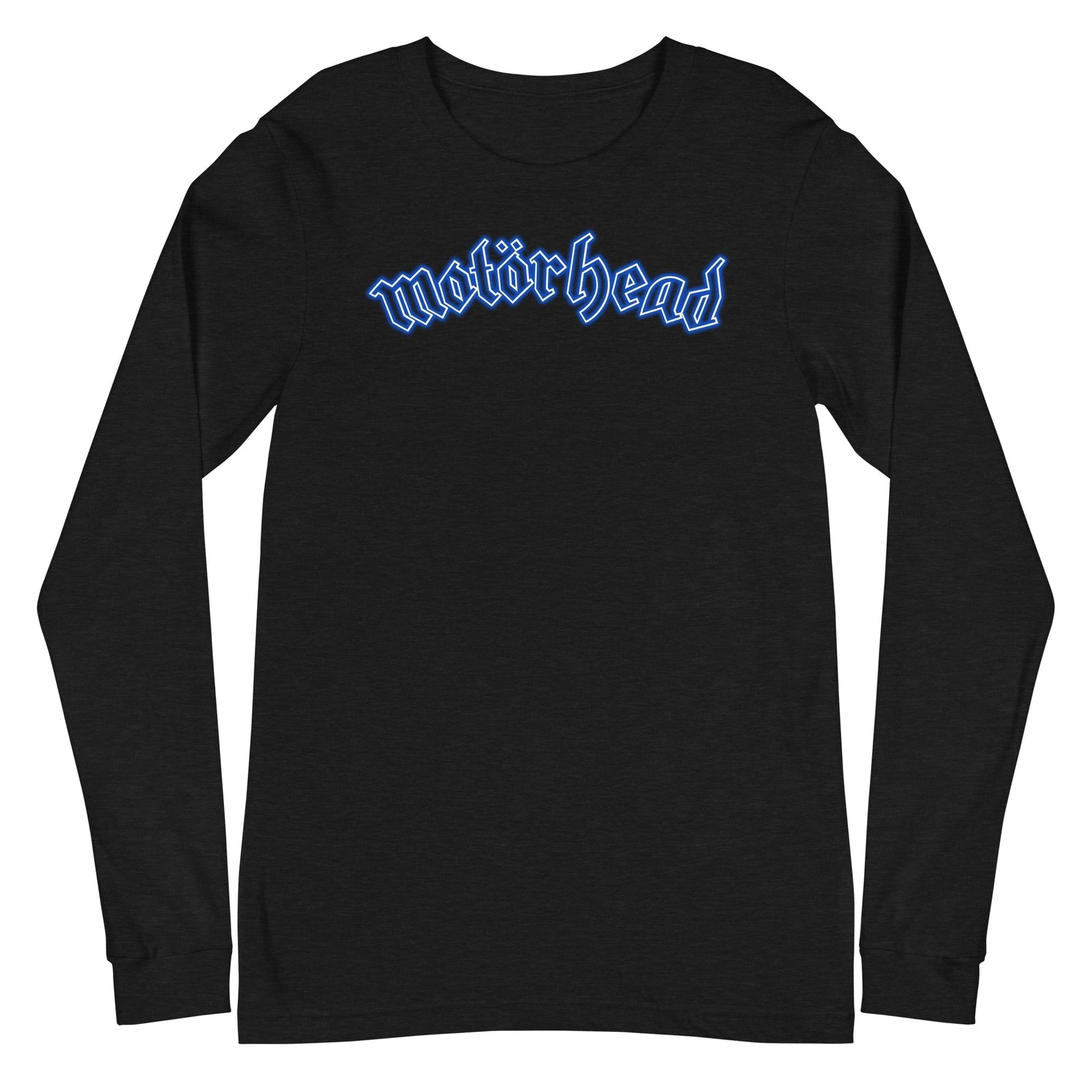 MerchMoment Motorhead - Neon Blue Moon Long Sleeve T-Shirt Black