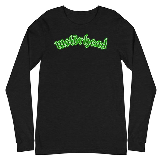 MerchMoment Motorhead - Neon Green Moon Long Sleeve T-Shirt Black