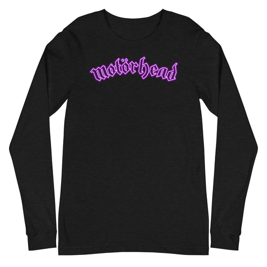 MerchMoment Motorhead - Neon Pink Moon Long Sleeve T-Shirt Black