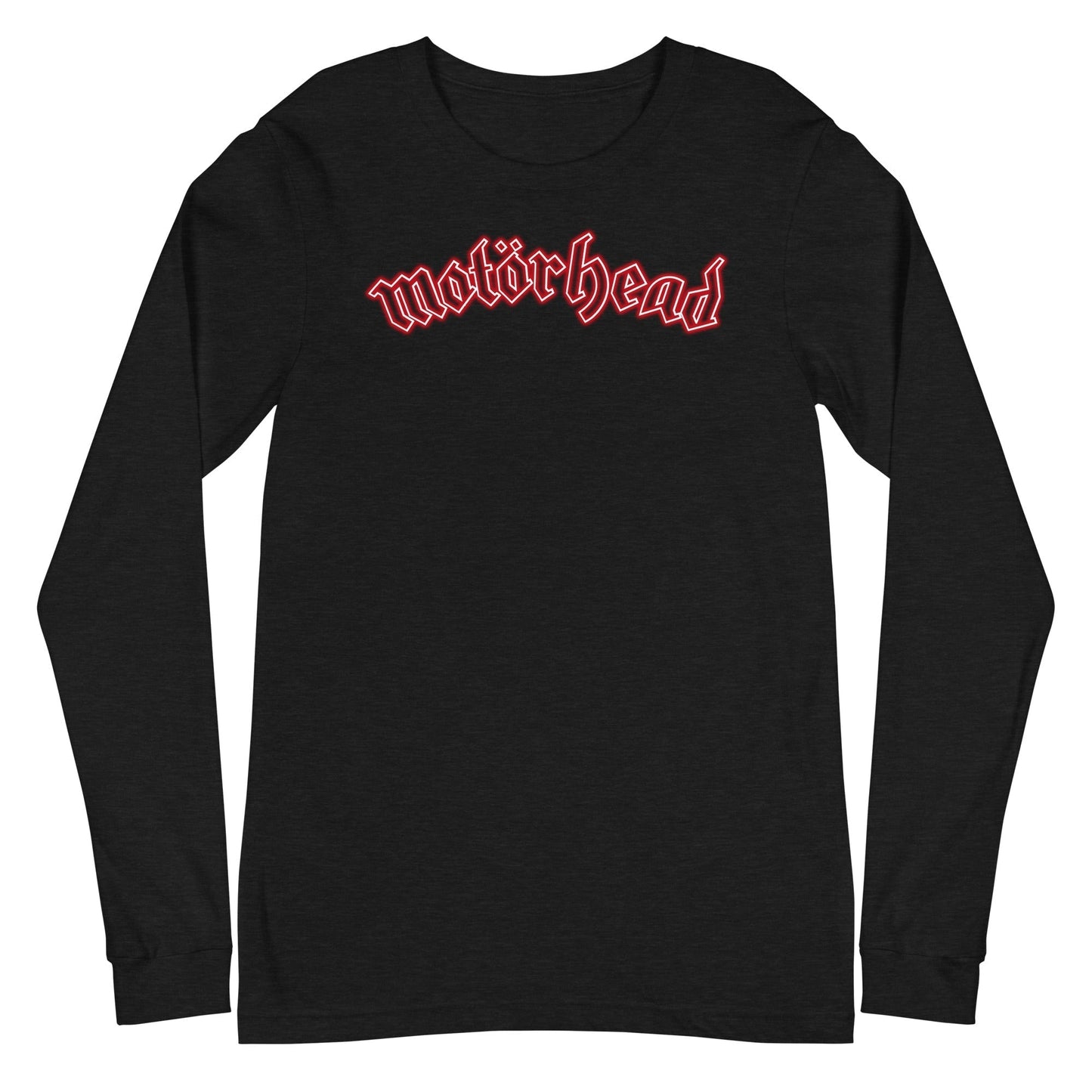MerchMoment Motorhead - Neon Red Ace Long Sleeve T-Shirt Black