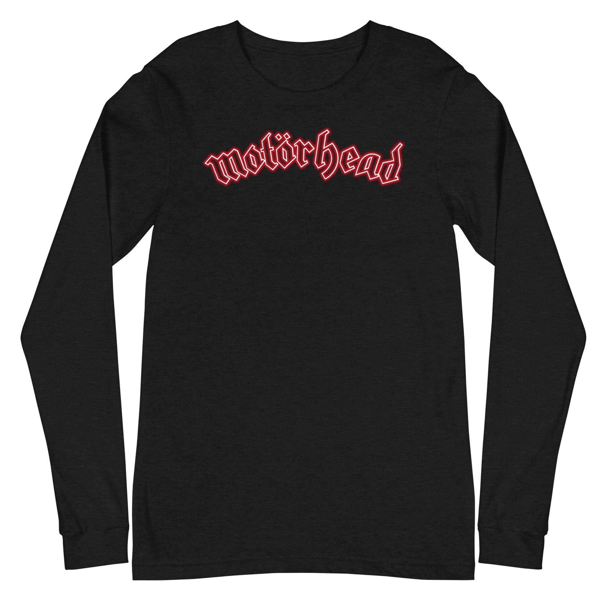 MerchMoment Motorhead - Neon Red Ace Long Sleeve T-Shirt Black