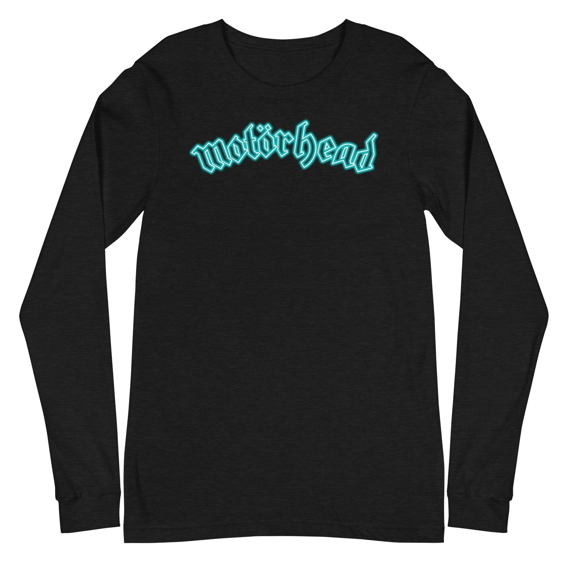 MerchMoment Motorhead - Neon Teal Moon Long Sleeve T-Shirt Black