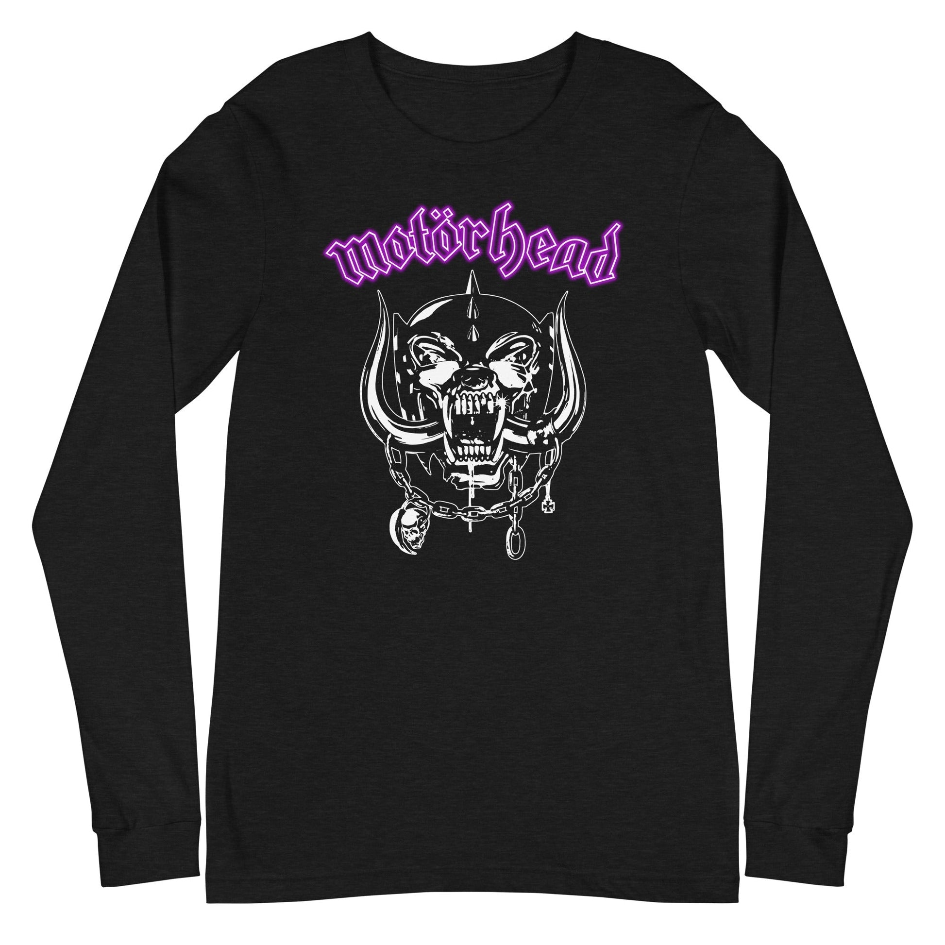 MerchMoment Motorhead - Pink Logo Long Sleeve T-Shirt Black