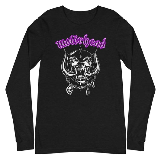 MerchMoment Motorhead - Pink Logo Long Sleeve T-Shirt Black
