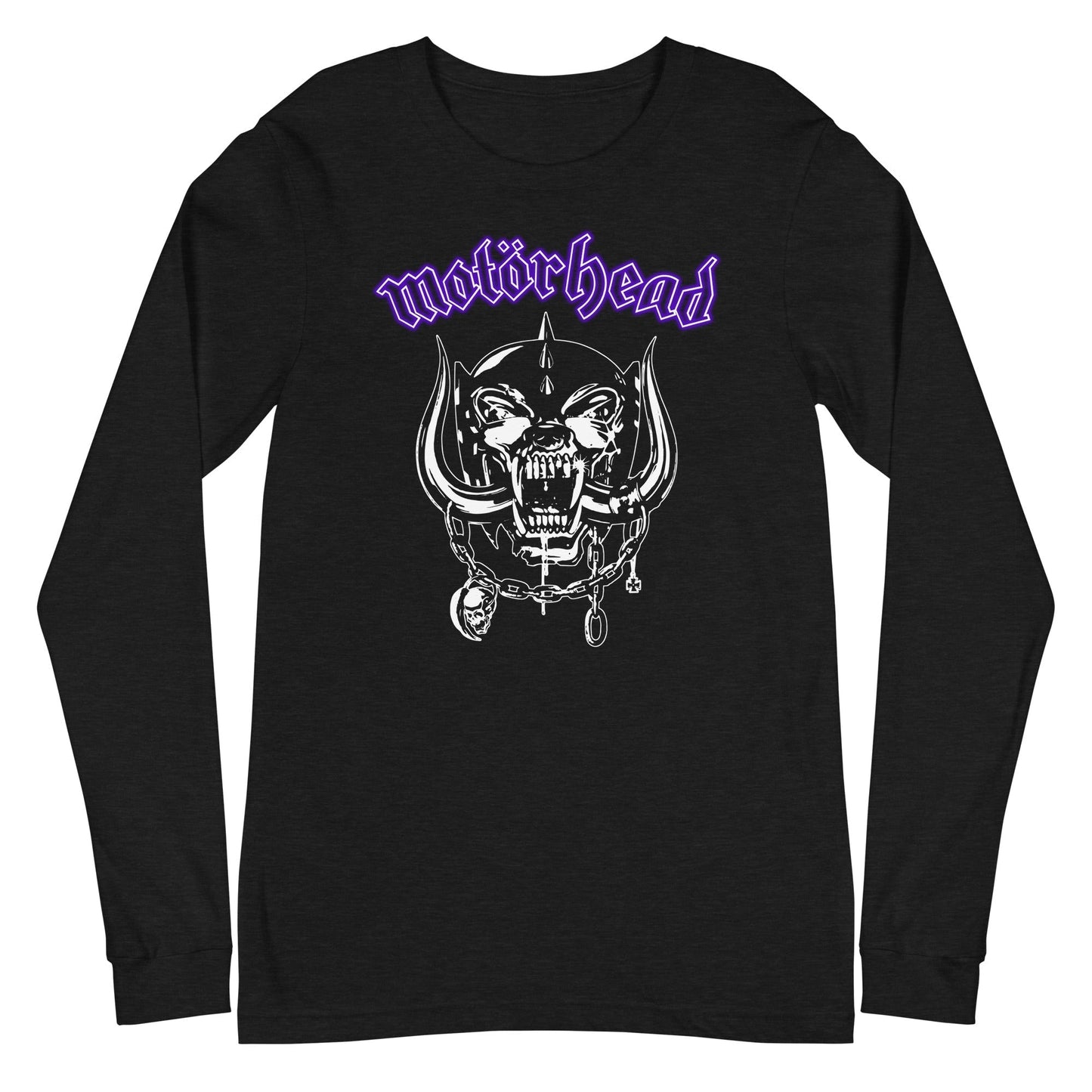 MerchMoment Motorhead - Purple Logo Long Sleeve T-Shirt Black