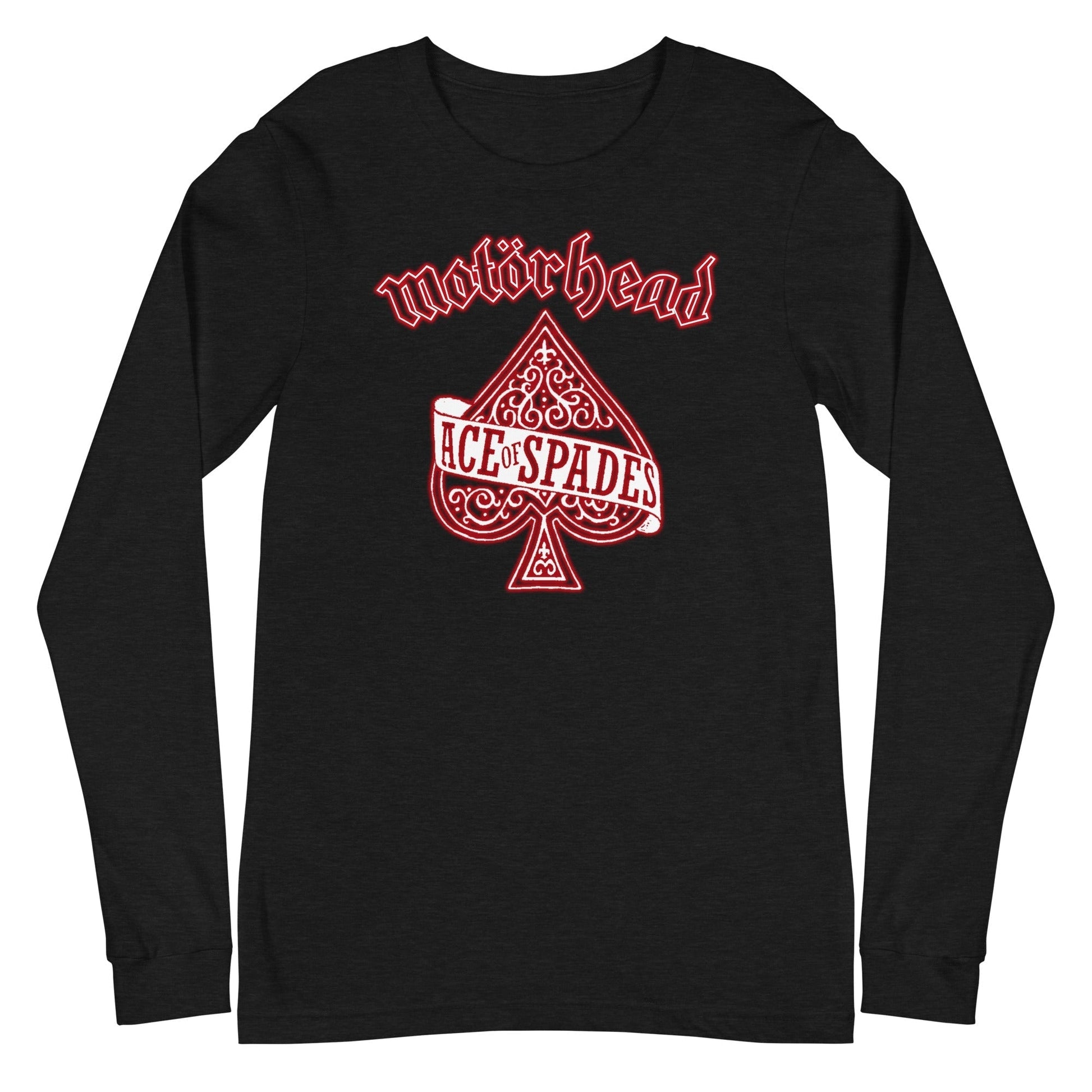 MerchMoment Motorhead - Red Ace Long Sleeve T-Shirt Black