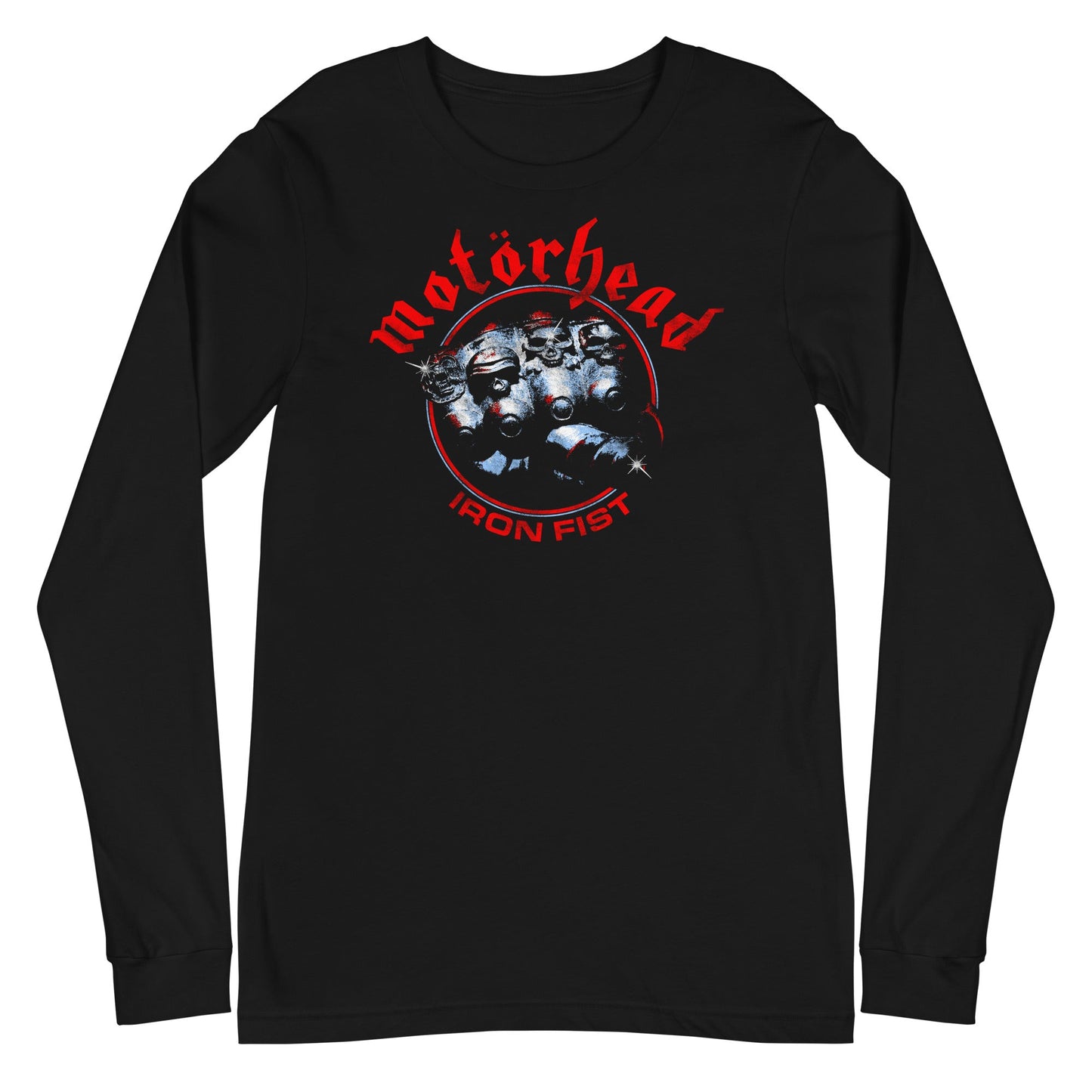 MerchMoment Motorhead - Red Fist Long Sleeve T-Shirt Black