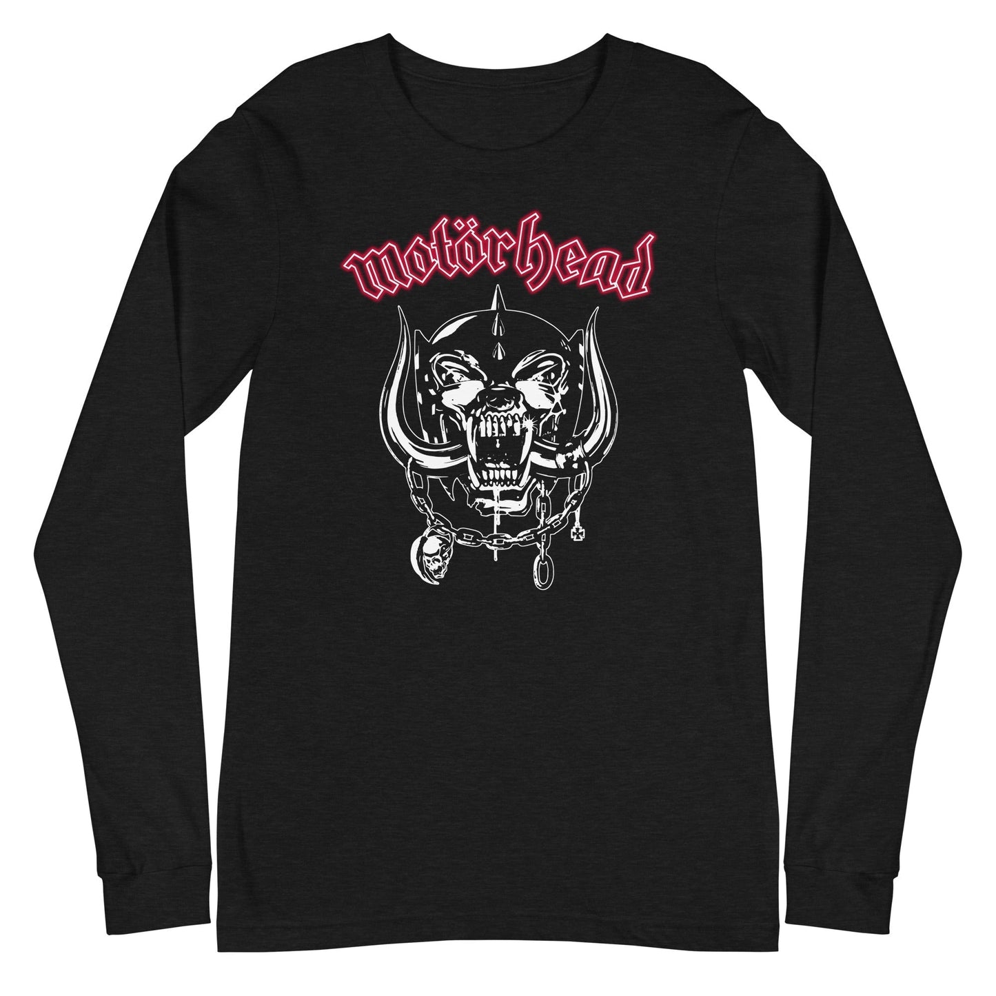 MerchMoment Motorhead - Red Logo Long Sleeve T-Shirt Black