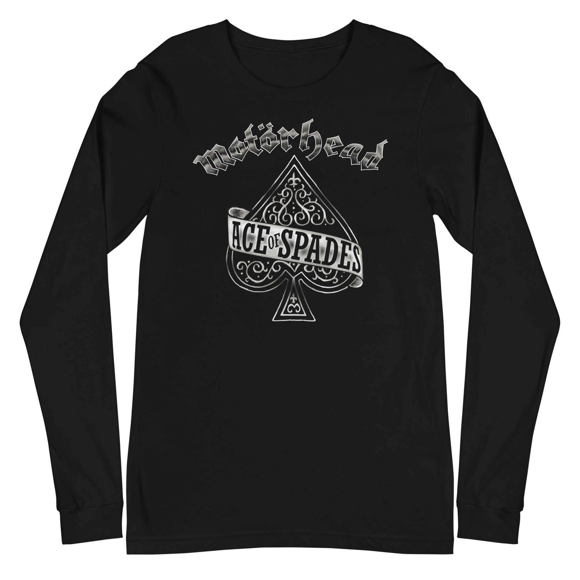 MerchMoment Motorhead - Silver Ace Long Sleeve T-Shirt Black