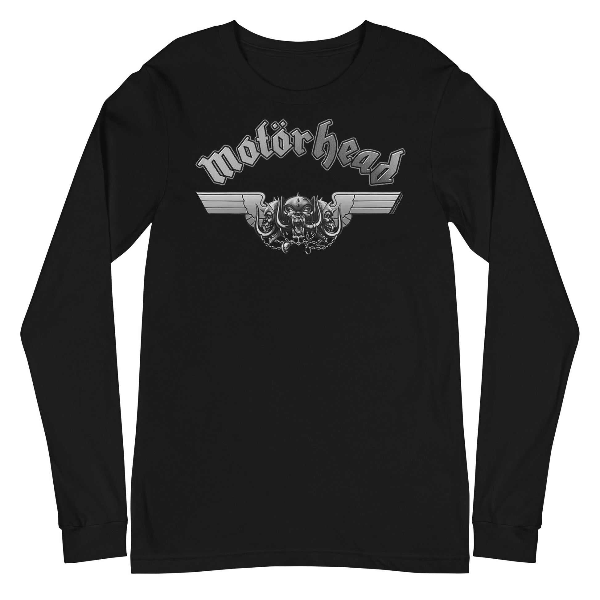 MerchMoment Motorhead - Steel Logo Long Sleeve T-Shirt Black
