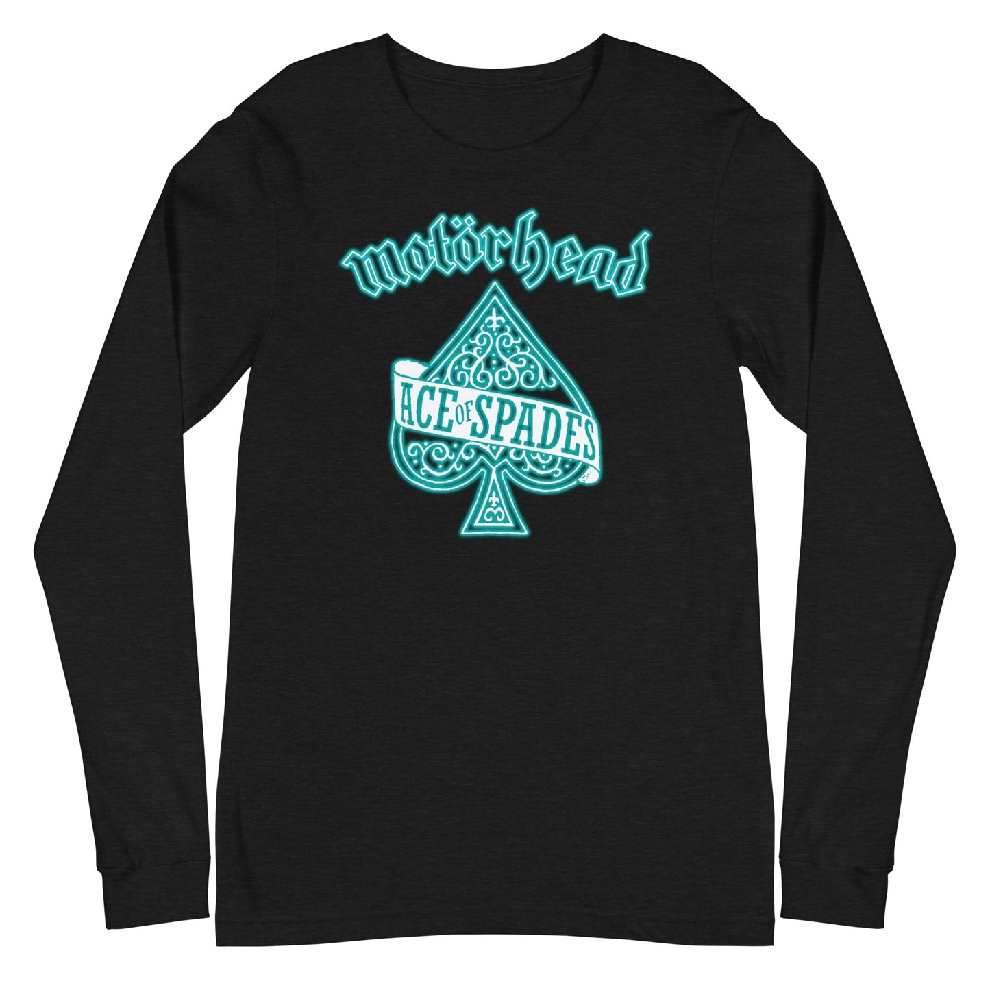 MerchMoment Motorhead - Teal Ace Long Sleeve T-Shirt Black