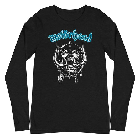 MerchMoment Motorhead - Teal Logo Long Sleeve T-Shirt Black