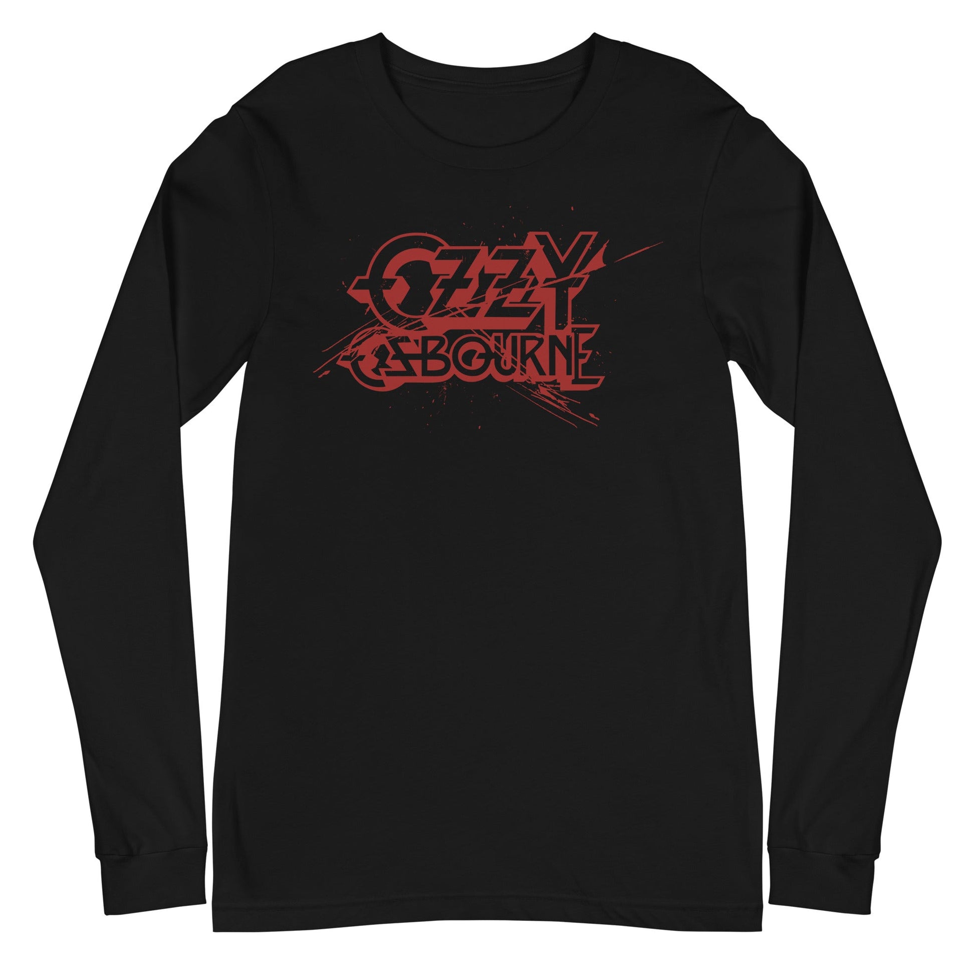 MerchMoment Ozzy Osbourne - Blood Logo Long Sleeve T-Shirt Black
