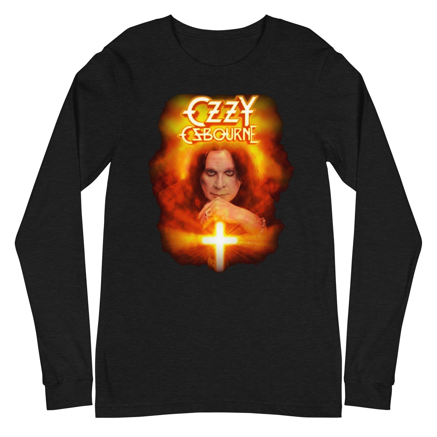 MerchMoment Ozzy Osbourne - Bow Down Long Sleeve T-Shirt Black
