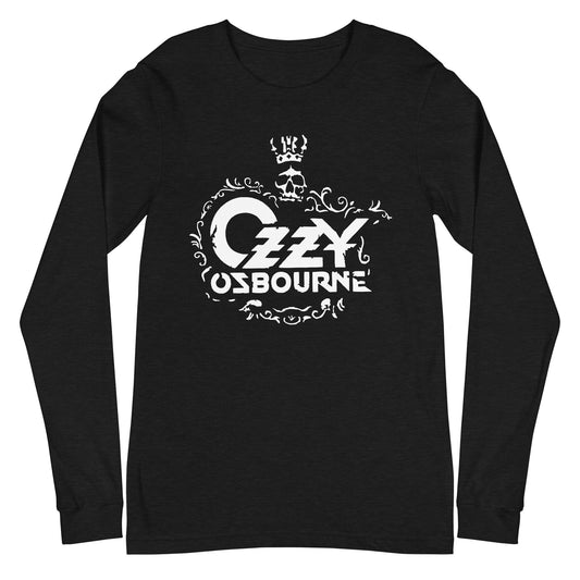 MerchMoment Ozzy Osbourne - Gilded Skull Long Sleeve T-Shirt Black