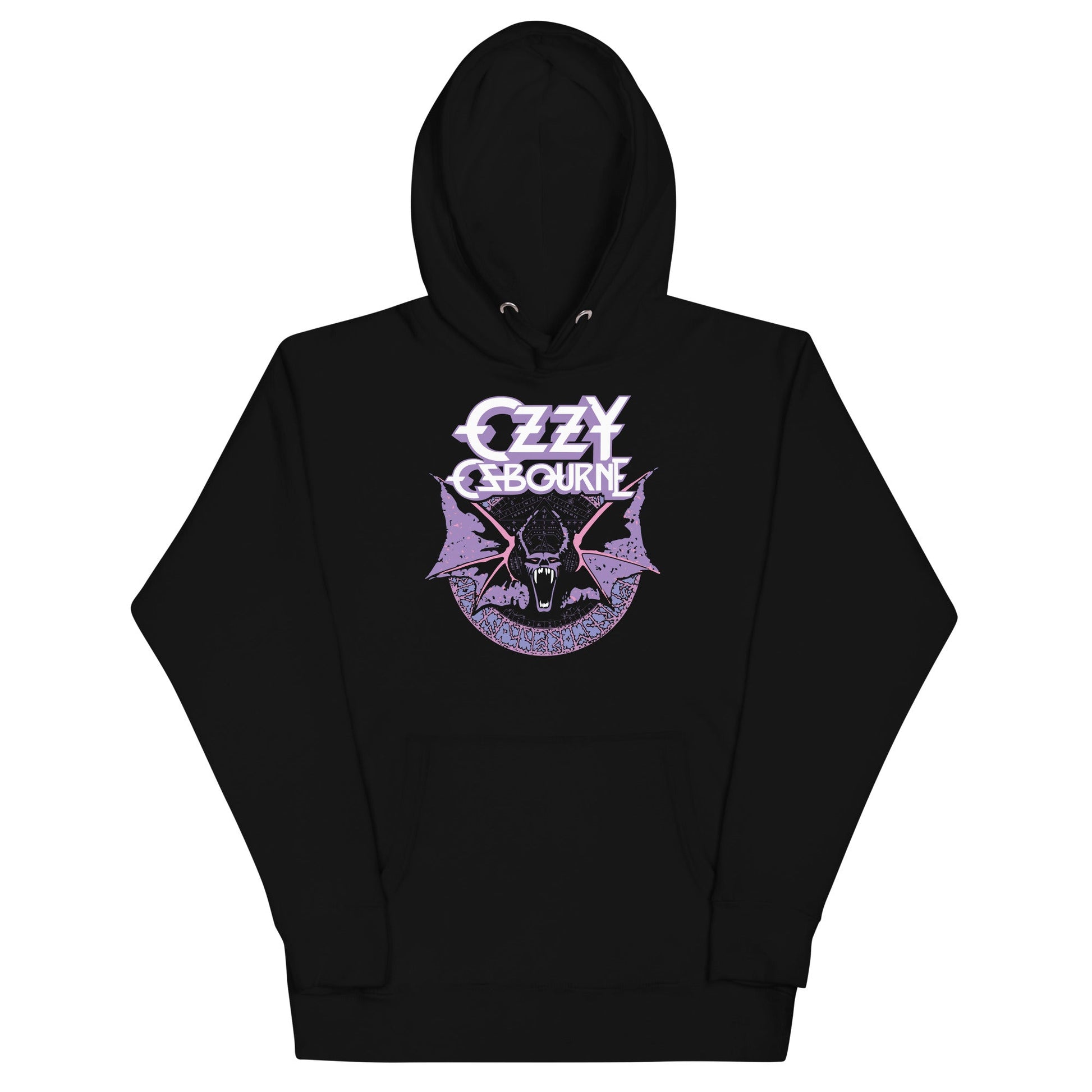 MerchMoment Ozzy Osbourne - Purple Bat Hoodie Black