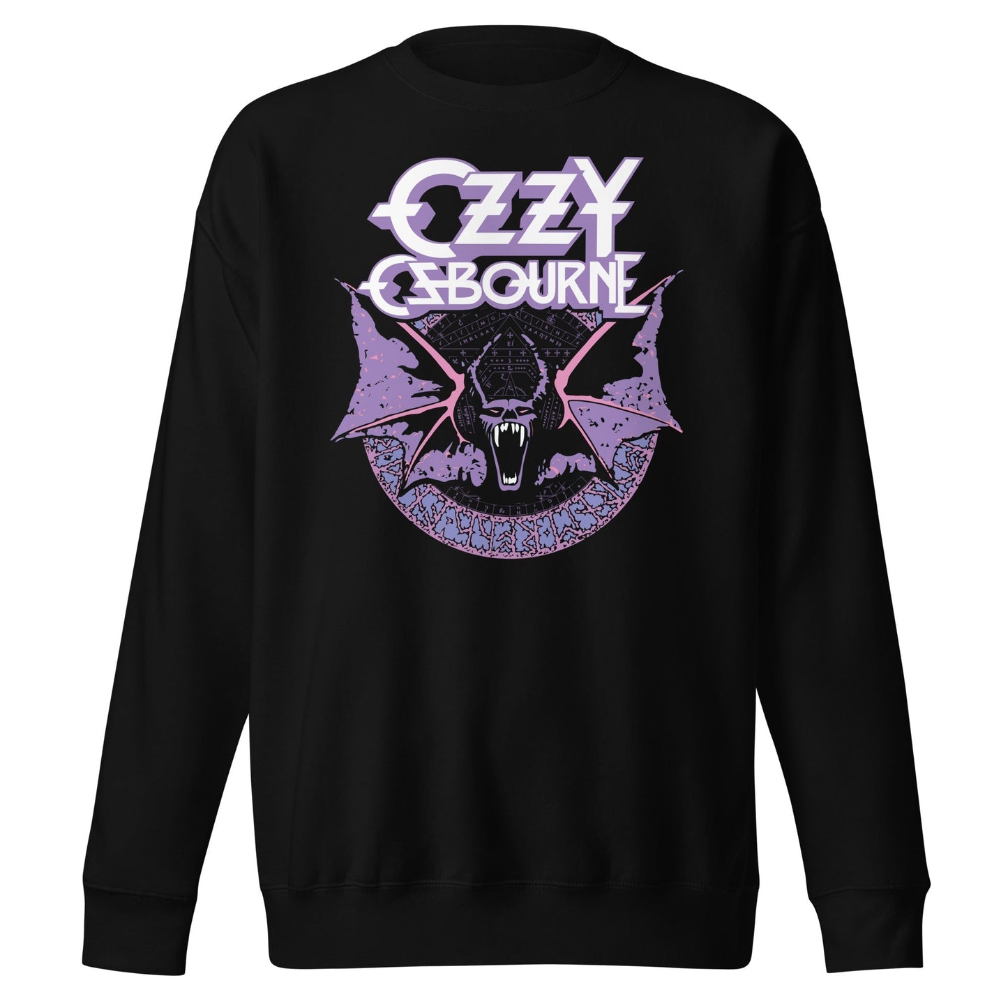 MerchMoment Ozzy Osbourne - Purple Bat Sweatshirt Black