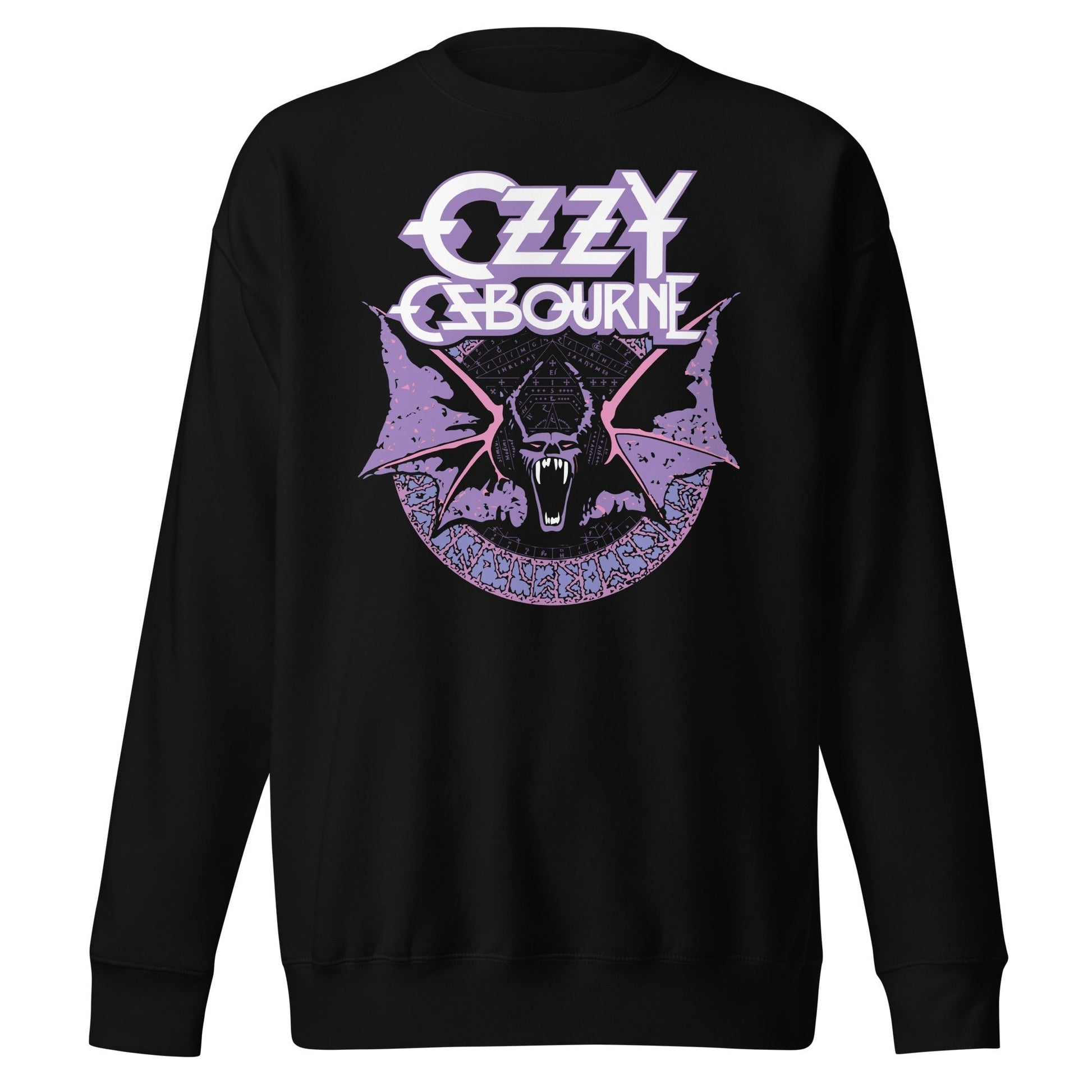 MerchMoment Ozzy Osbourne - Purple Bat Sweatshirt Black