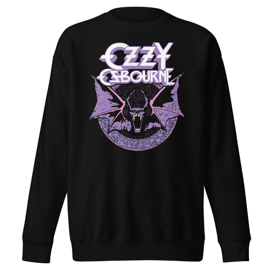 MerchMoment Ozzy Osbourne - Purple Bat Sweatshirt Black