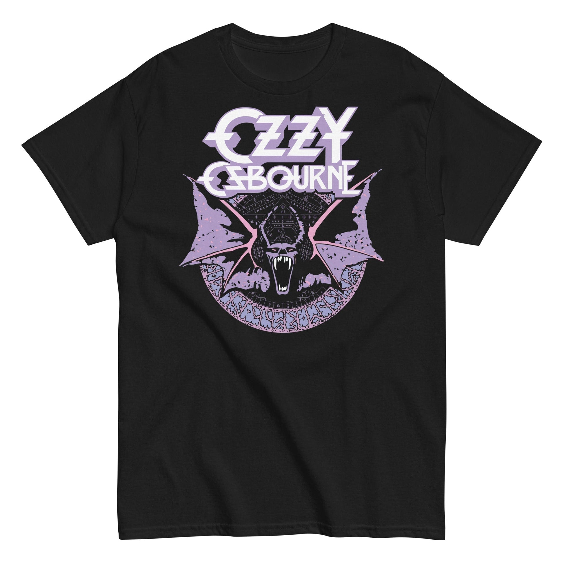 MerchMoment Ozzy Osbourne - Purple Bat T-Shirt Black