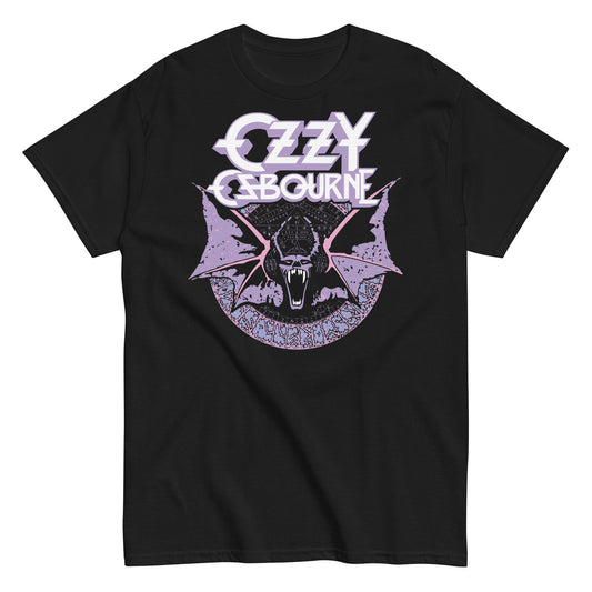 MerchMoment Ozzy Osbourne - Purple Bat T-Shirt Black