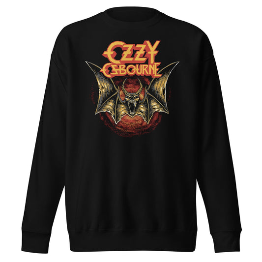 MerchMoment Ozzy Osbourne - Screaming Bat Sweatshirt Black