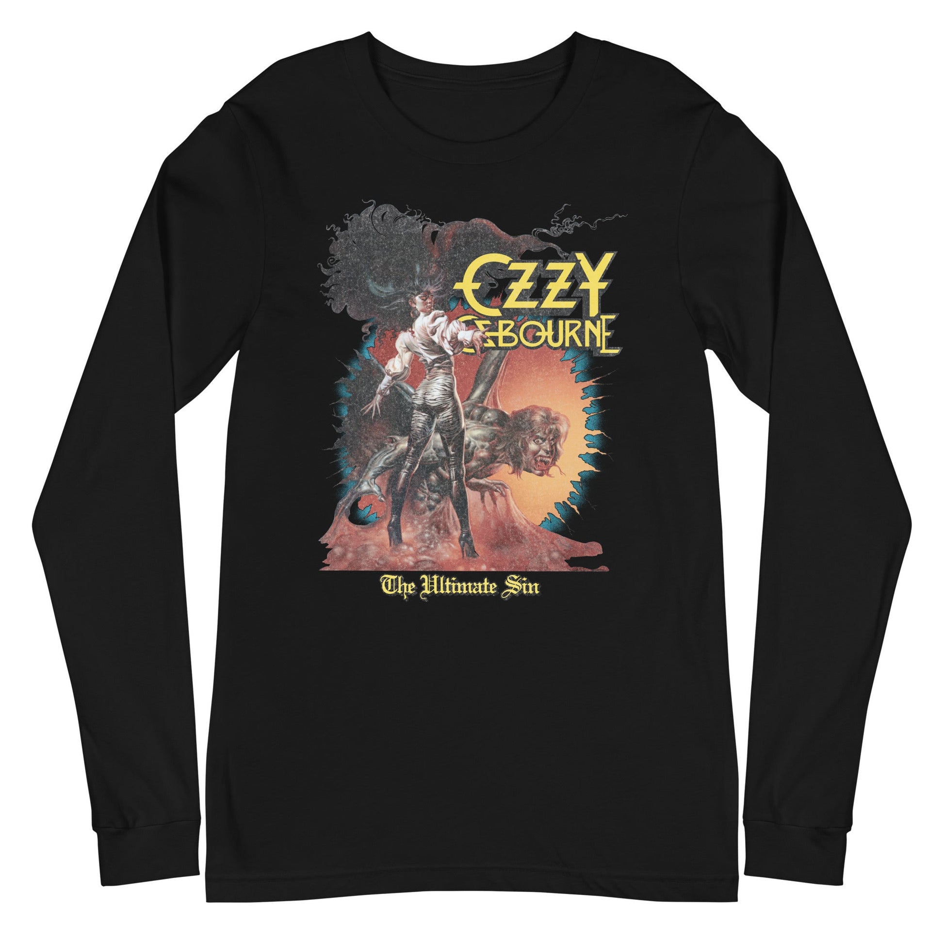 MerchMoment Ozzy Osbourne - The Ultimate Sin Long Sleeve T-Shirt Black
