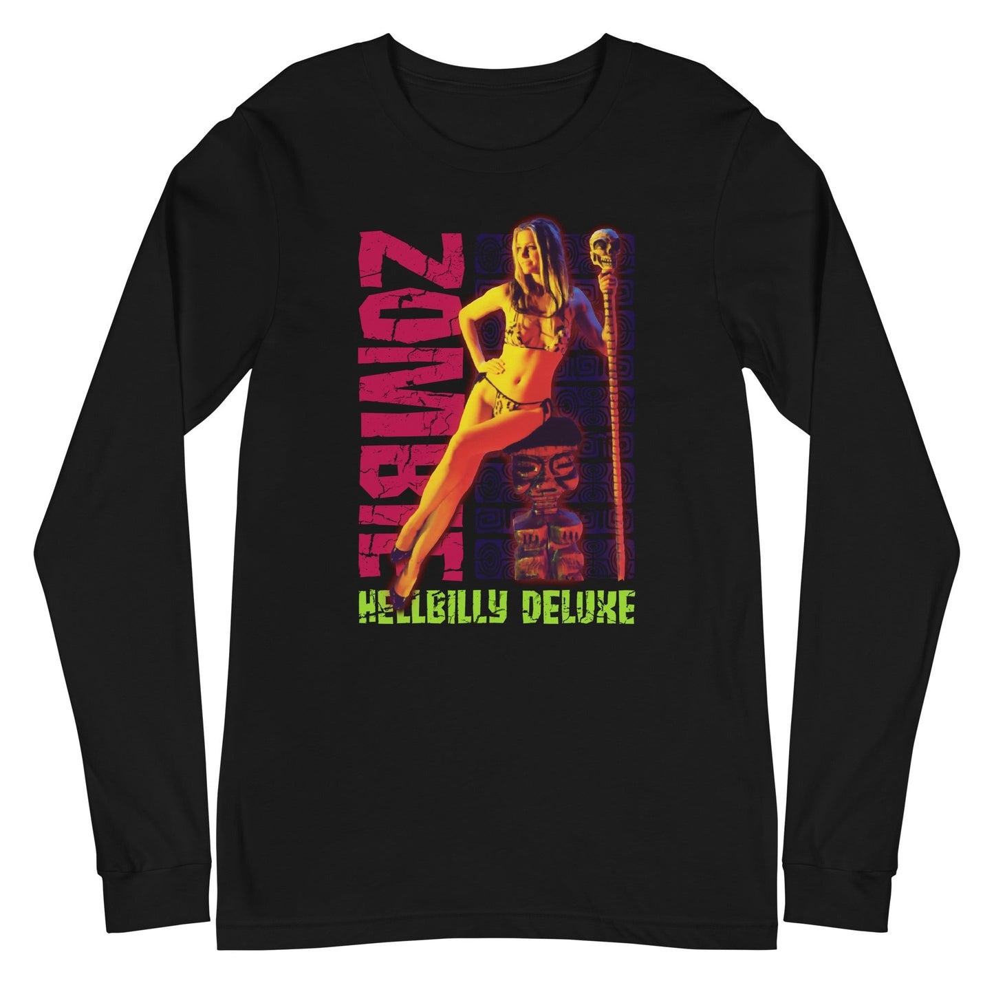 MerchMoment Rob Zombie - Bikini Long Sleeve T-Shirt Black