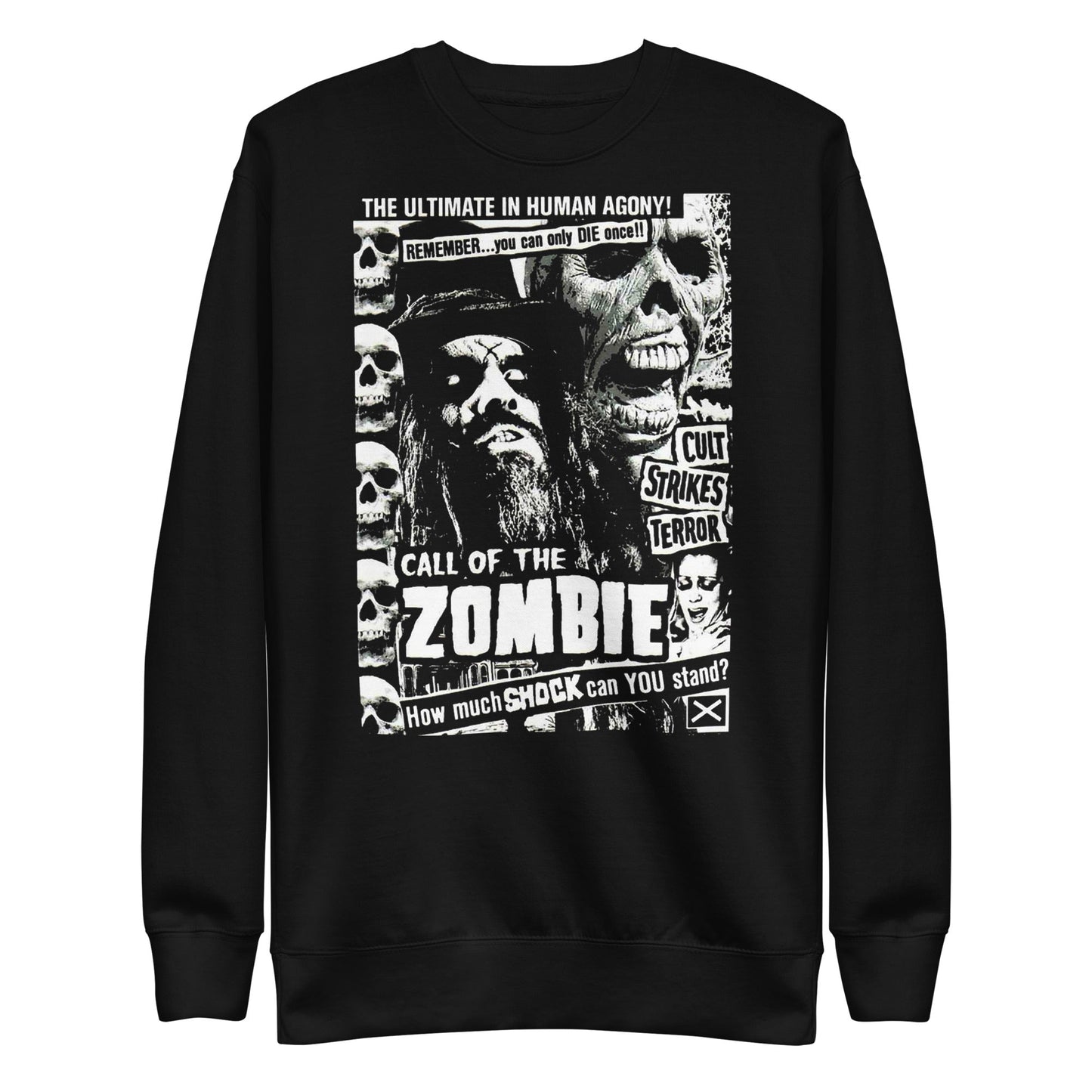 MerchMoment Rob Zombie - Black and White Sweatshirt Black