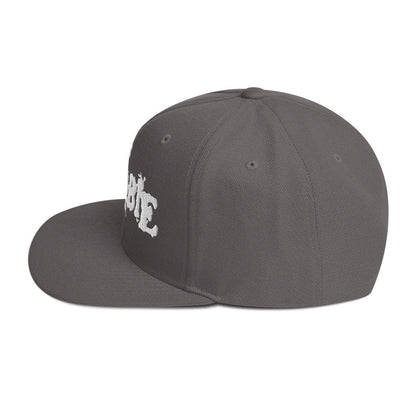 MerchMoment Rob Zombie Classic Logo Grey Embroidered Snap Back Hat