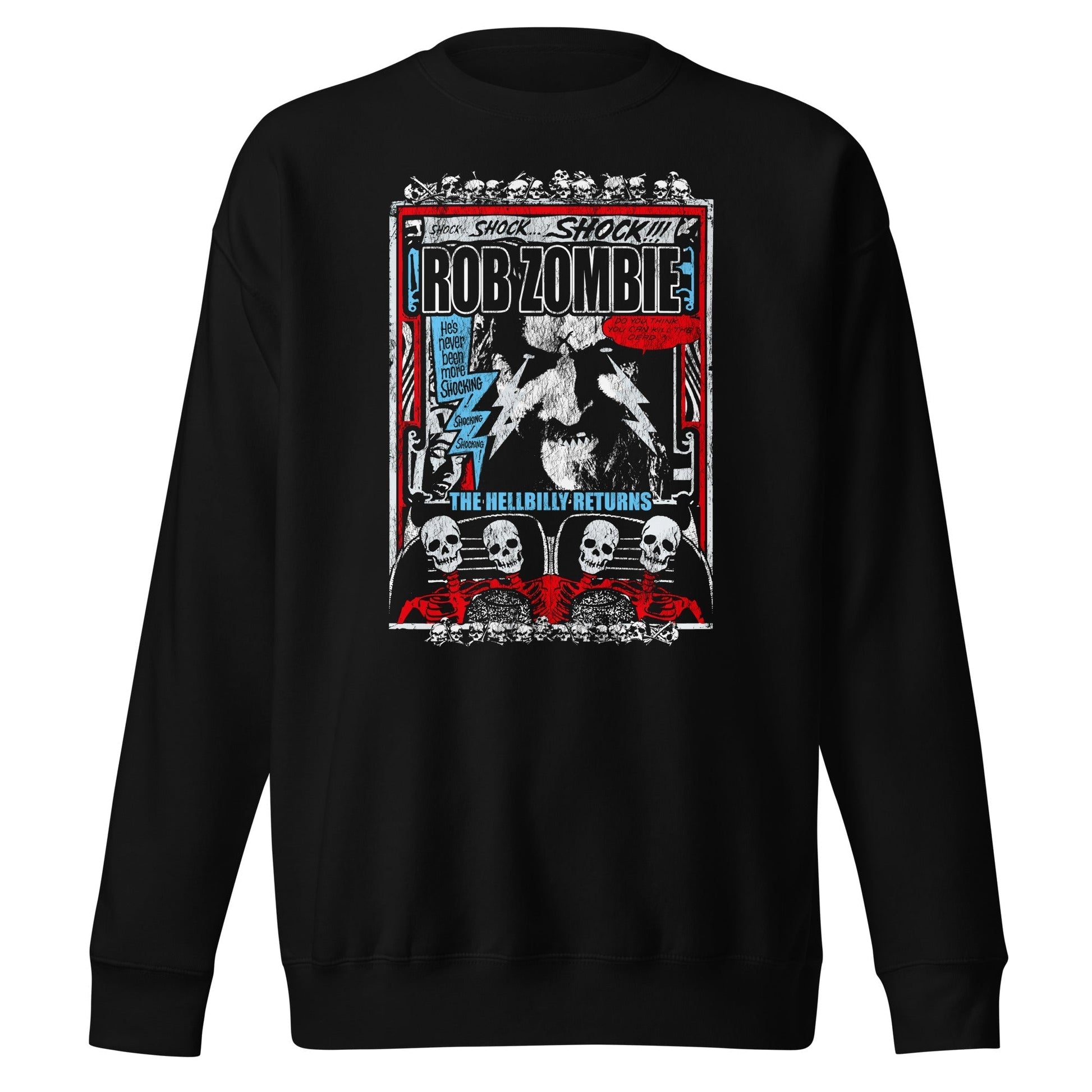 MerchMoment Rob Zombie - Comic Book Sweatshirt Black