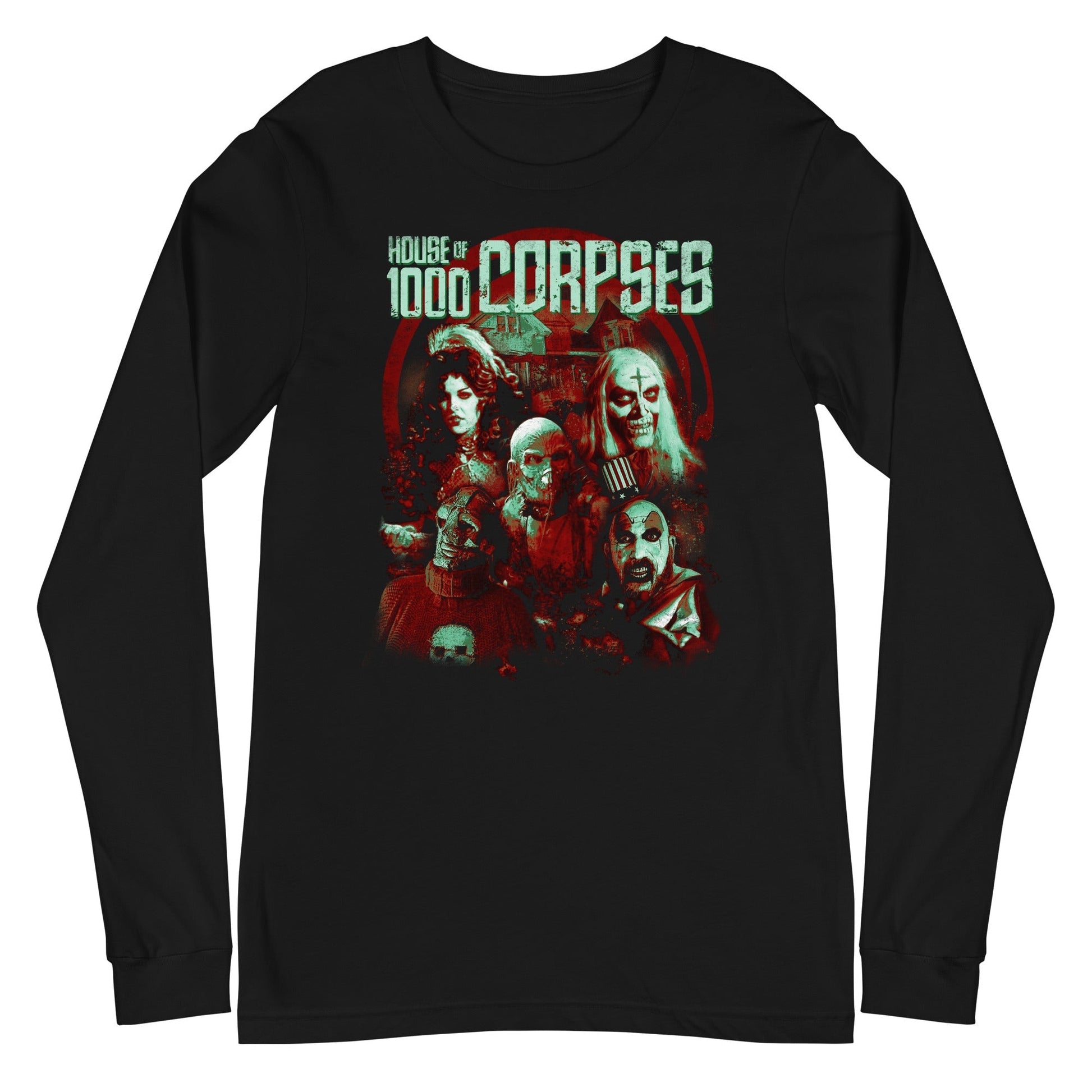 MerchMoment Rob Zombie - Green Corpses Long Sleeve T-Shirt Black