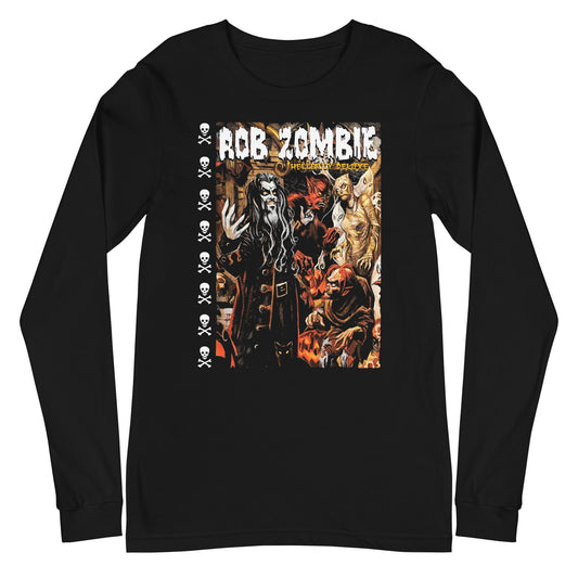 MerchMoment Rob Zombie - Hellbilly Mural Long Sleeve T-Shirt Black