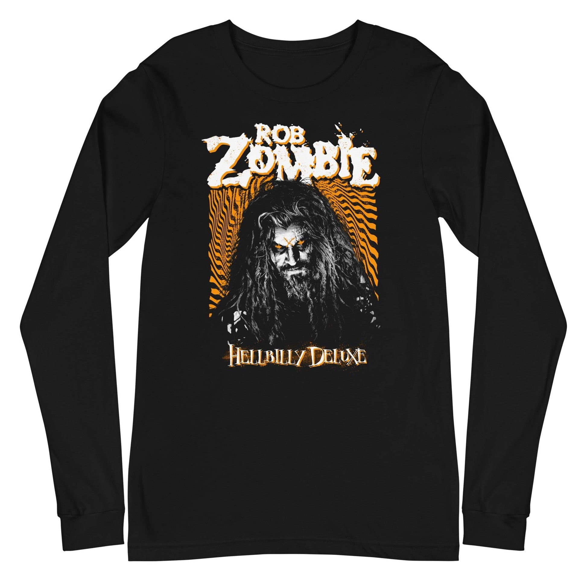 MerchMoment Rob Zombie - Hellbilly Orange Long Sleeve T-Shirt Black