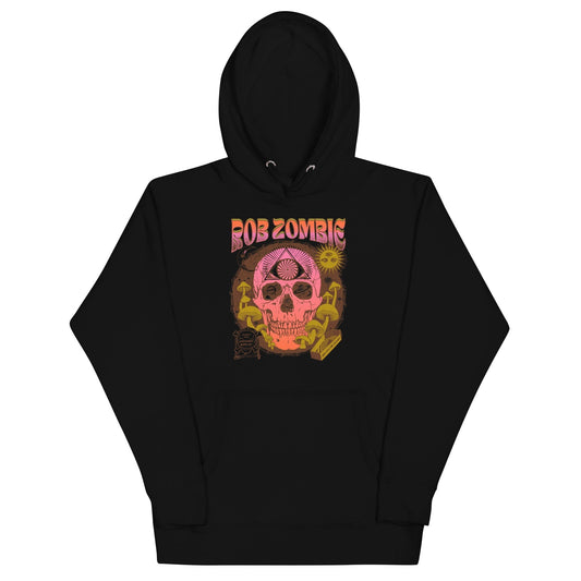 MerchMoment Rob Zombie - Hippie Skull Hoodie Black