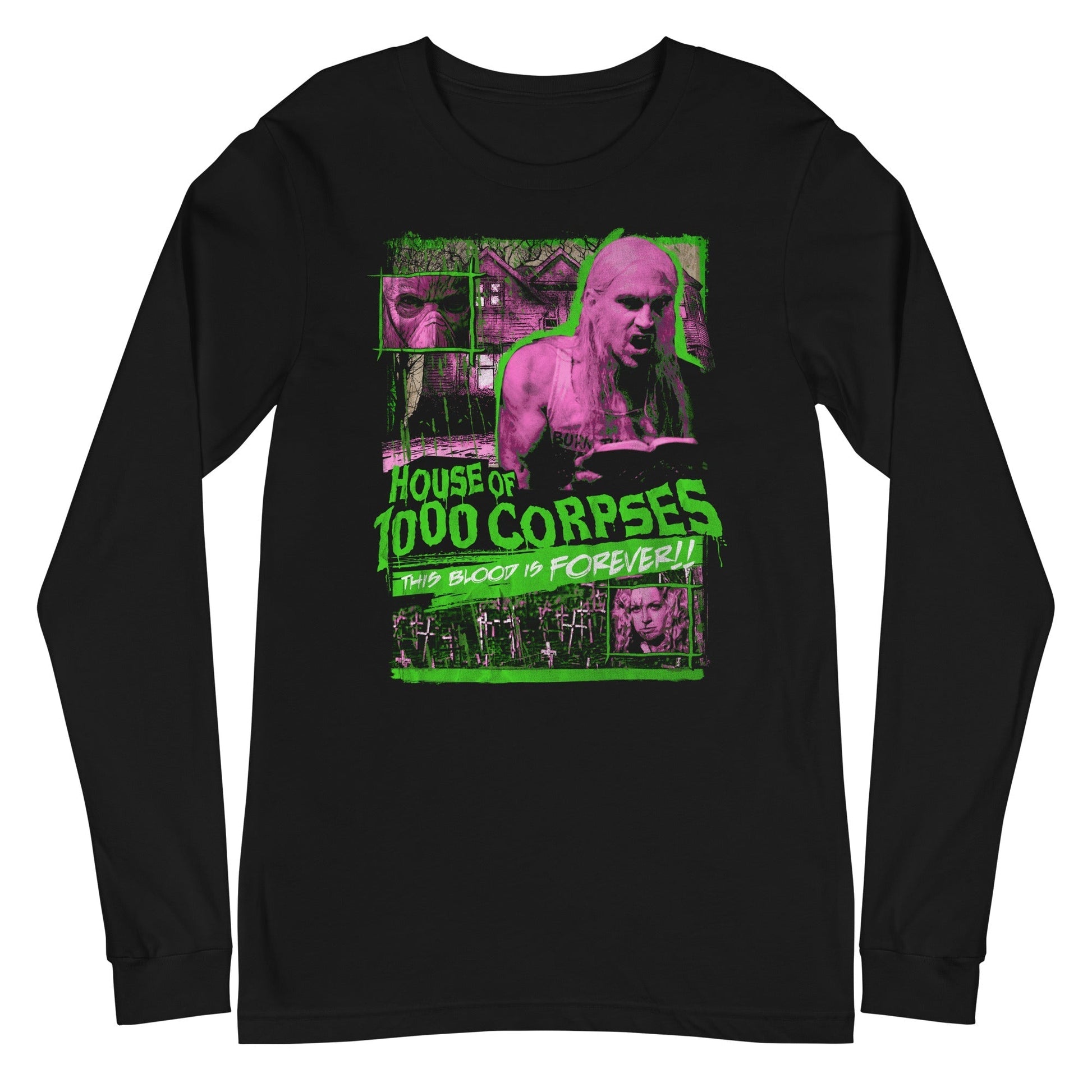 MerchMoment Rob Zombie - House of 1000 Corpses Long Sleeve T-Shirt Black