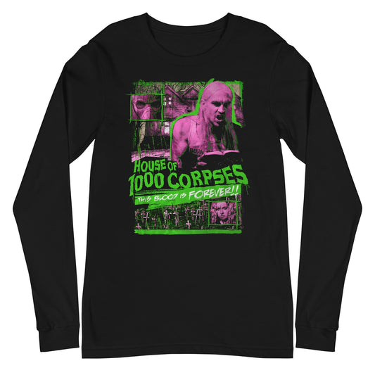 MerchMoment Rob Zombie - House of 1000 Corpses Long Sleeve T-Shirt Black