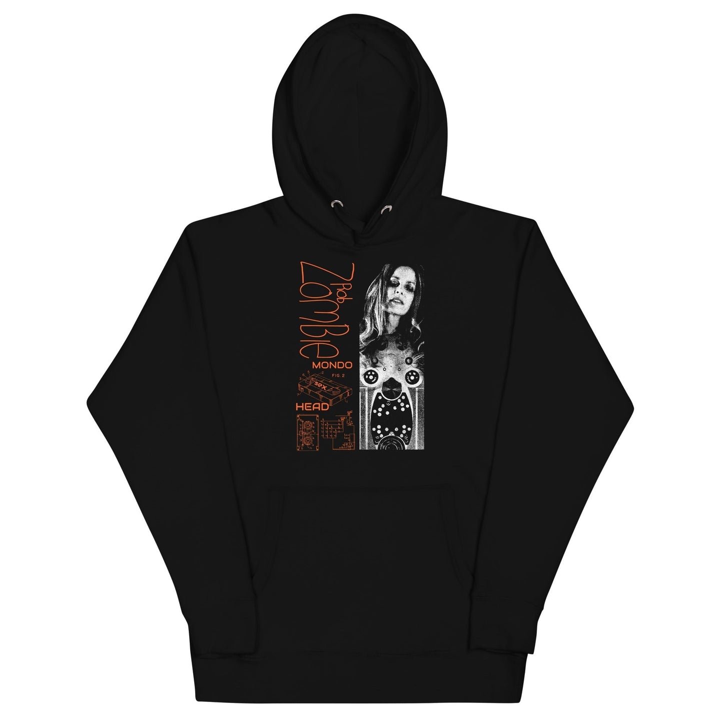 MerchMoment Rob Zombie - Mondo Head Hoodie Black