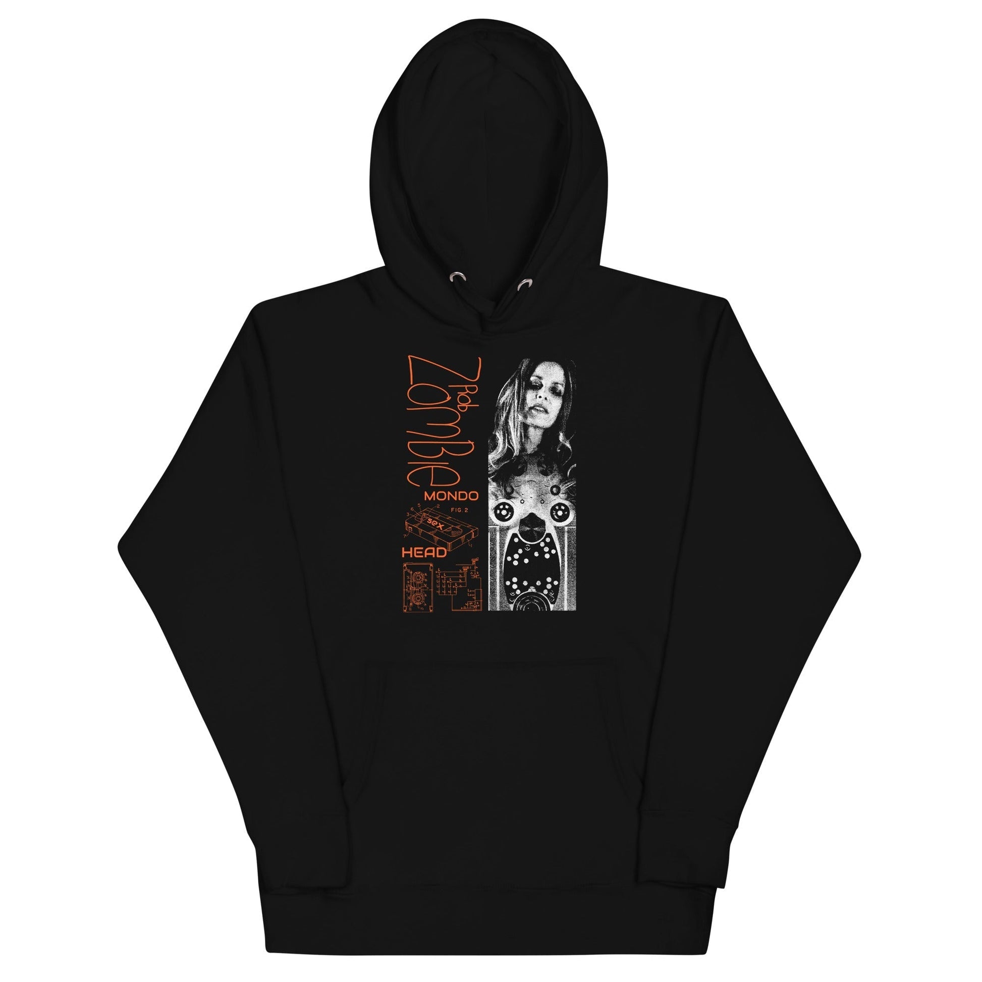 MerchMoment Rob Zombie - Mondo Head Hoodie Black
