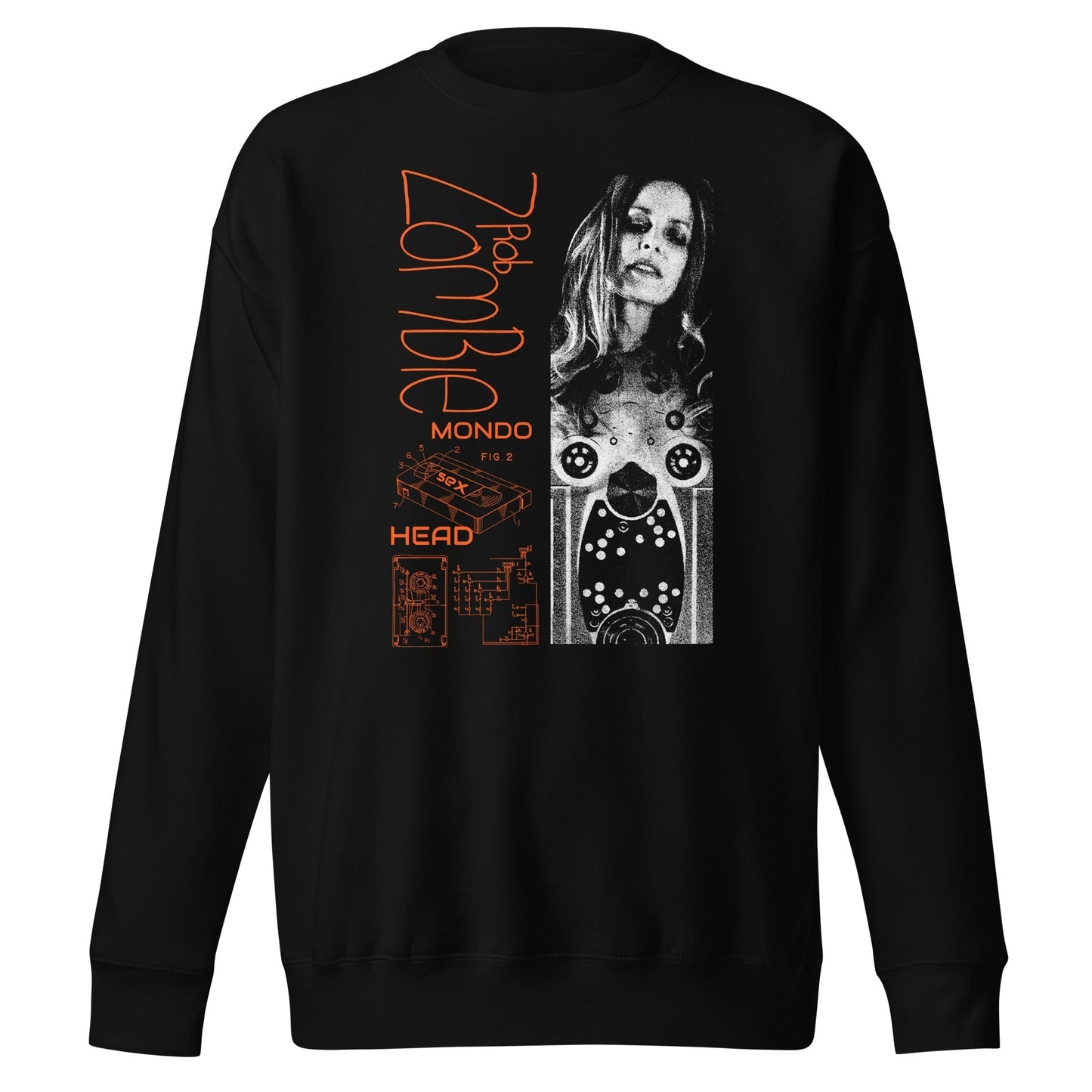 MerchMoment Rob Zombie - Mondo Head Sweatshirt Black
