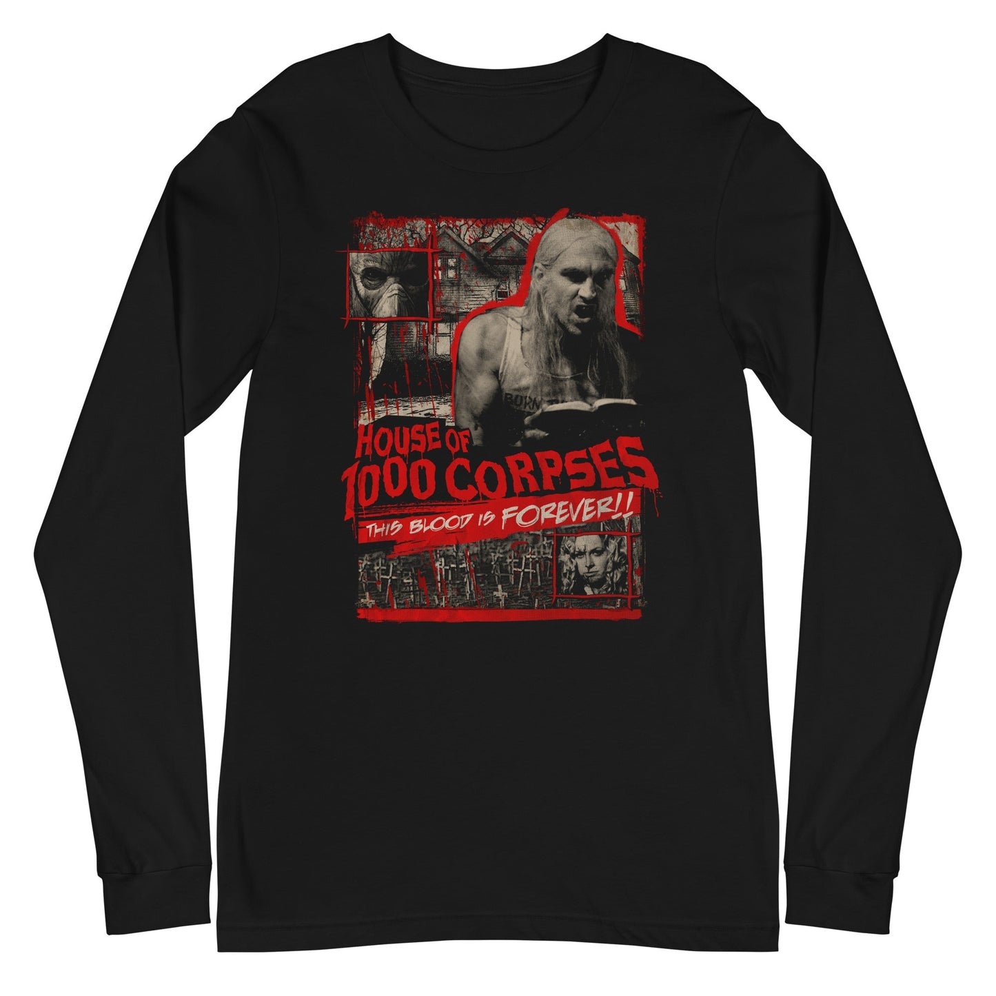 MerchMoment Rob Zombie - More Corpses Long Sleeve T-Shirt Black