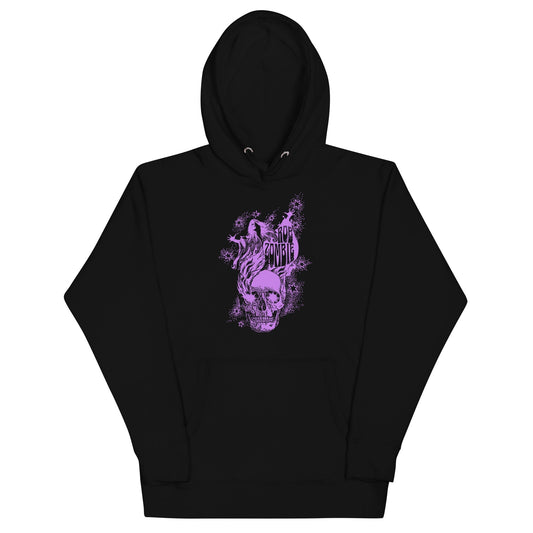 MerchMoment Rob Zombie - Purple Skull Hoodie Black