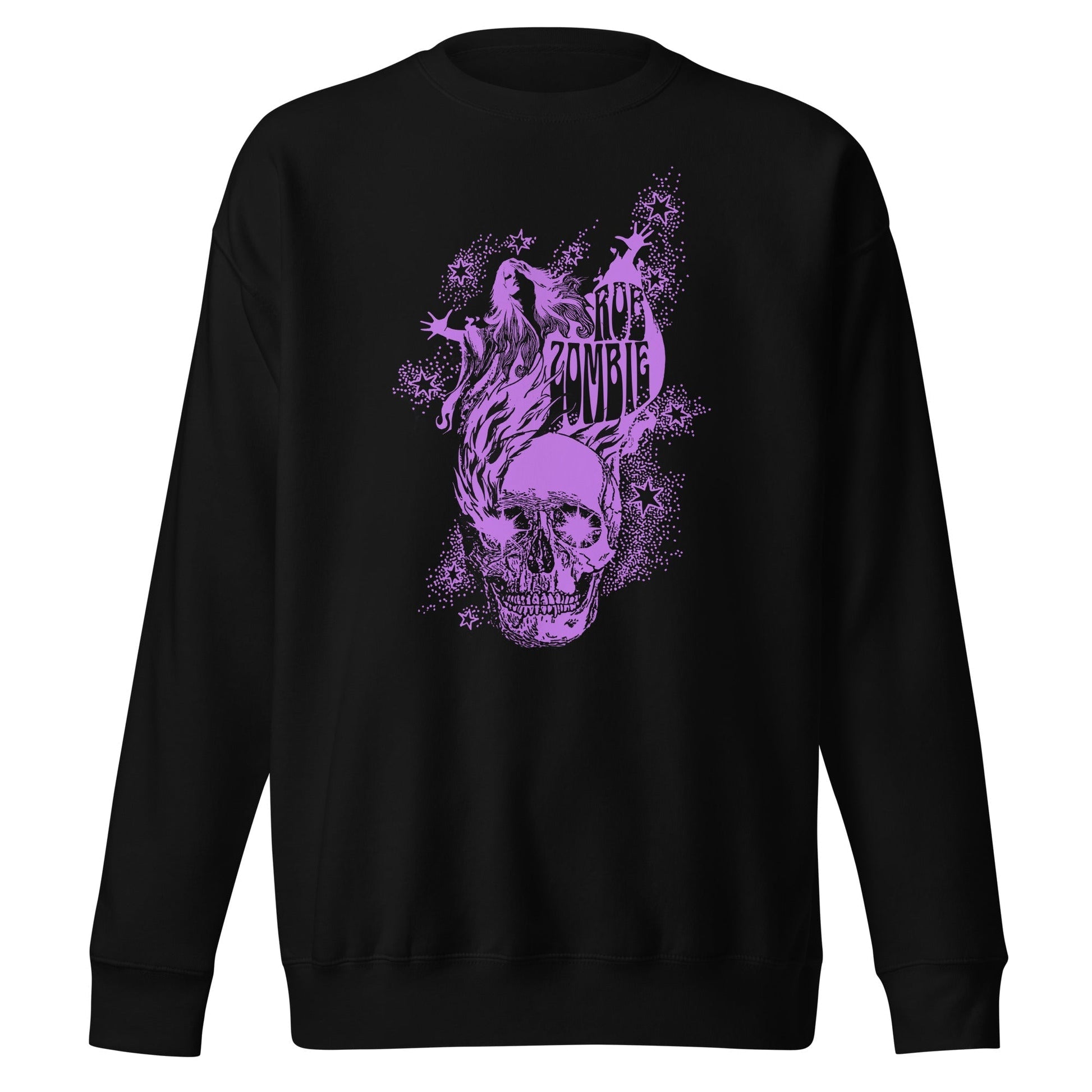 MerchMoment Rob Zombie - Purple Skull Sweatshirt Black