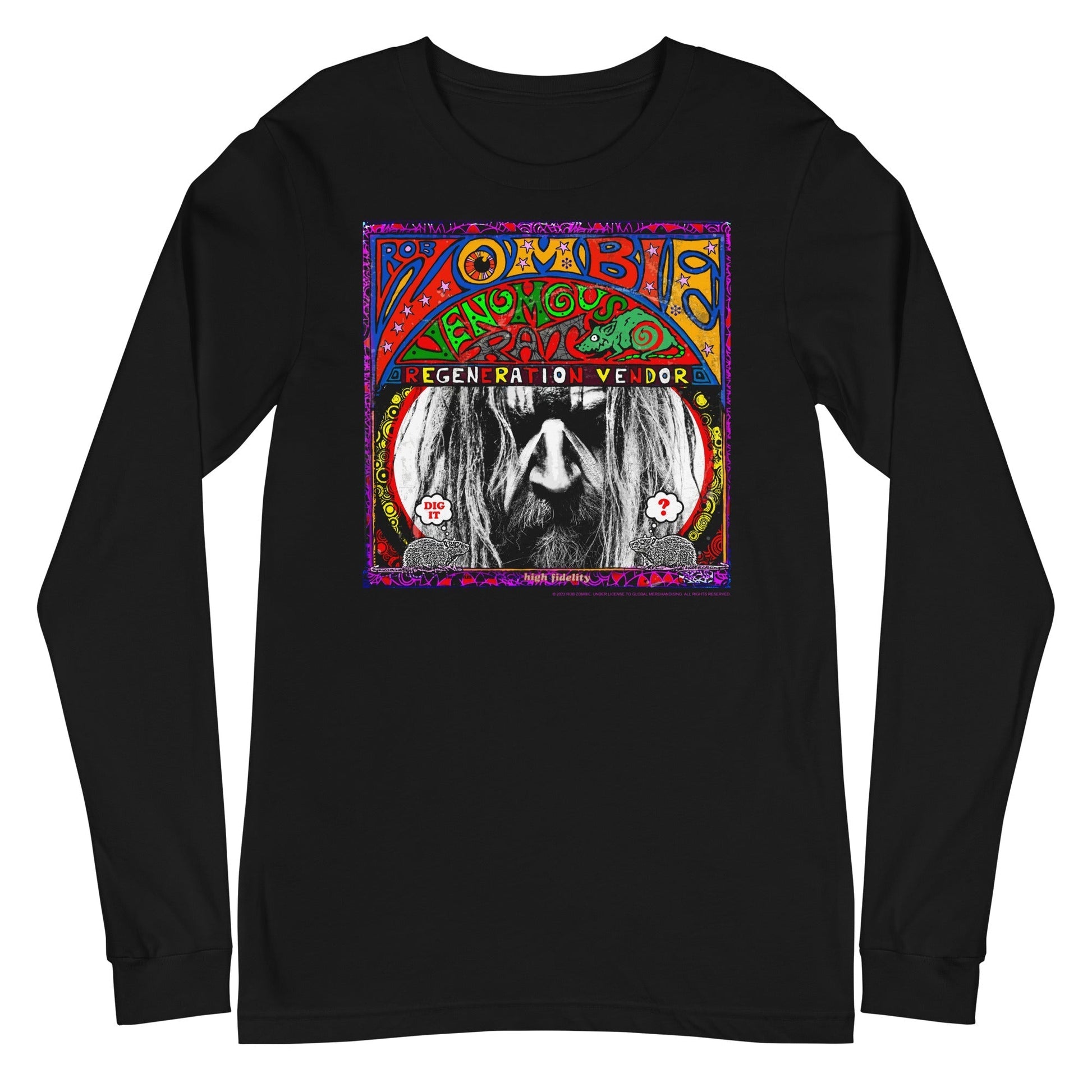 MerchMoment Rob Zombie - Regeneration Long Sleeve T-Shirt Black
