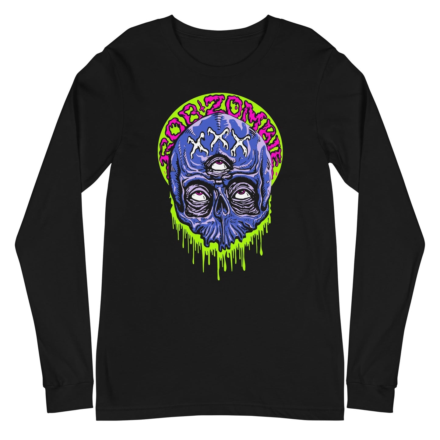 MerchMoment Rob Zombie - Triple Eye Long Sleeve T-Shirt Black
