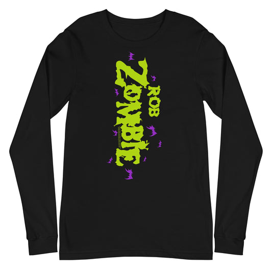 MerchMoment Rob Zombie - Vertical Logo Long Sleeve T-Shirt Black